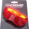 Edge dragerachterlicht city luxe - 3 leds inclusief batterijen - 80mm