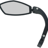 Edge spiegel e-bike links 360 graden verstelbaar 21-26 mm - zwart