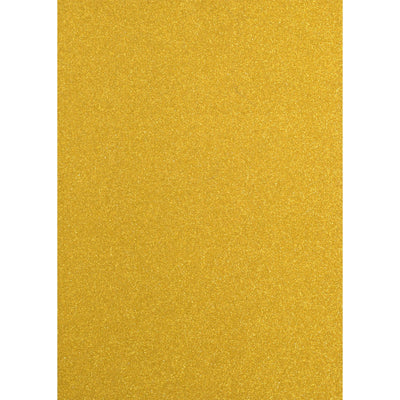 Florence • glitterpapier a4 5x 250g goudgeel