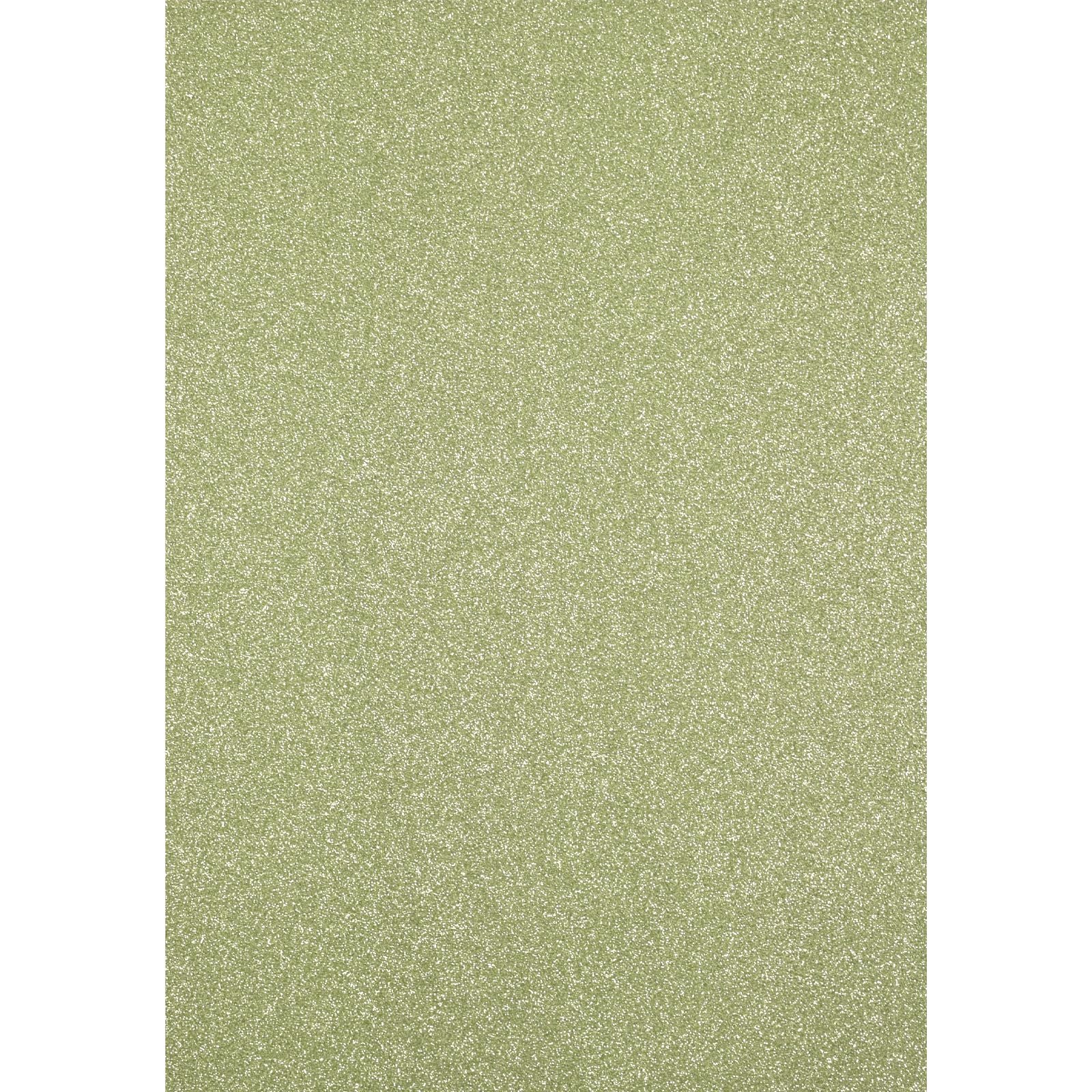 Florence • glitterpapier 250g a4 lichtgroen 5x