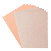 Florence • glitter papier en cardstock set 216g a4 10x champagne sorbet - afbeelding 1