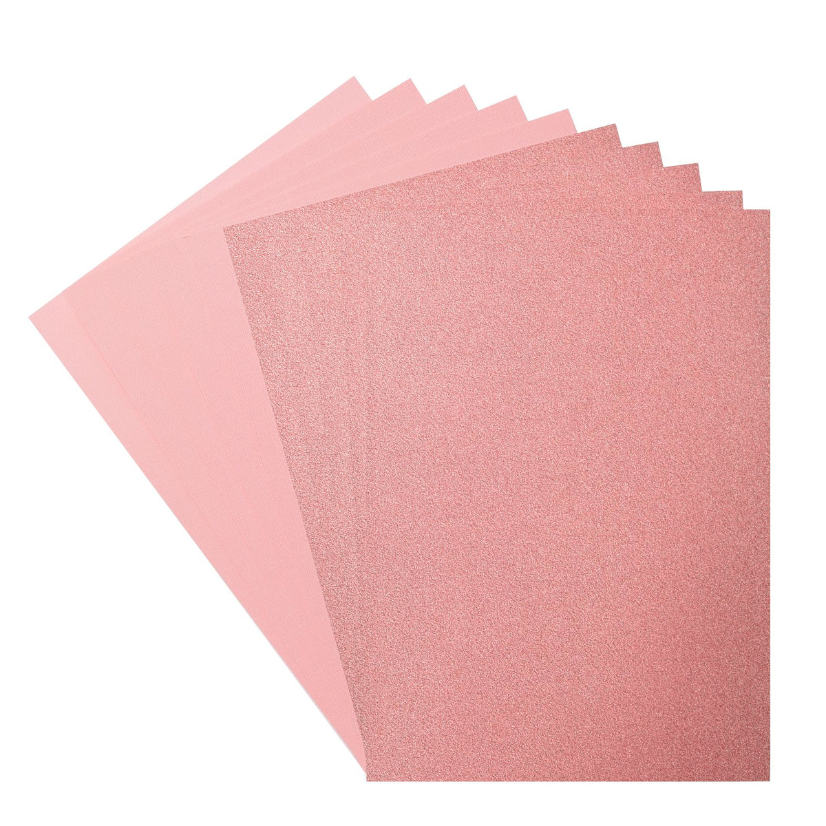 Florence • glitter papier en cardstock set 216g a4 10x rose rose