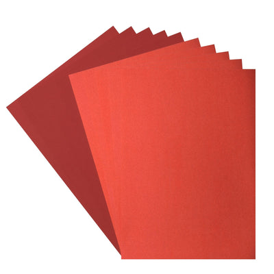 Florence • glitter papier en cardstock set 216g a4 10x red poppy