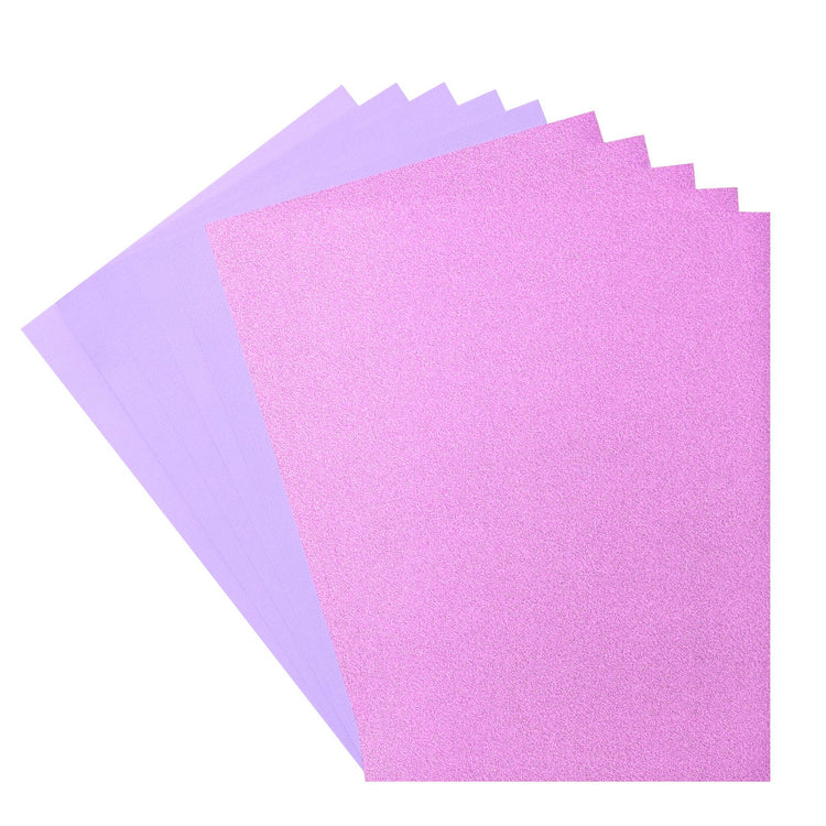 Florence • glitter papier en cardstock set 216g a4 10x lavender hyacinth