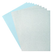 Florence • glitter papier en cardstock set 216g a4 10x aqua ocean - afbeelding 1