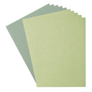 Florence • glitter papier en cardstock set 216g a4 10x light green iguana - afbeelding 1