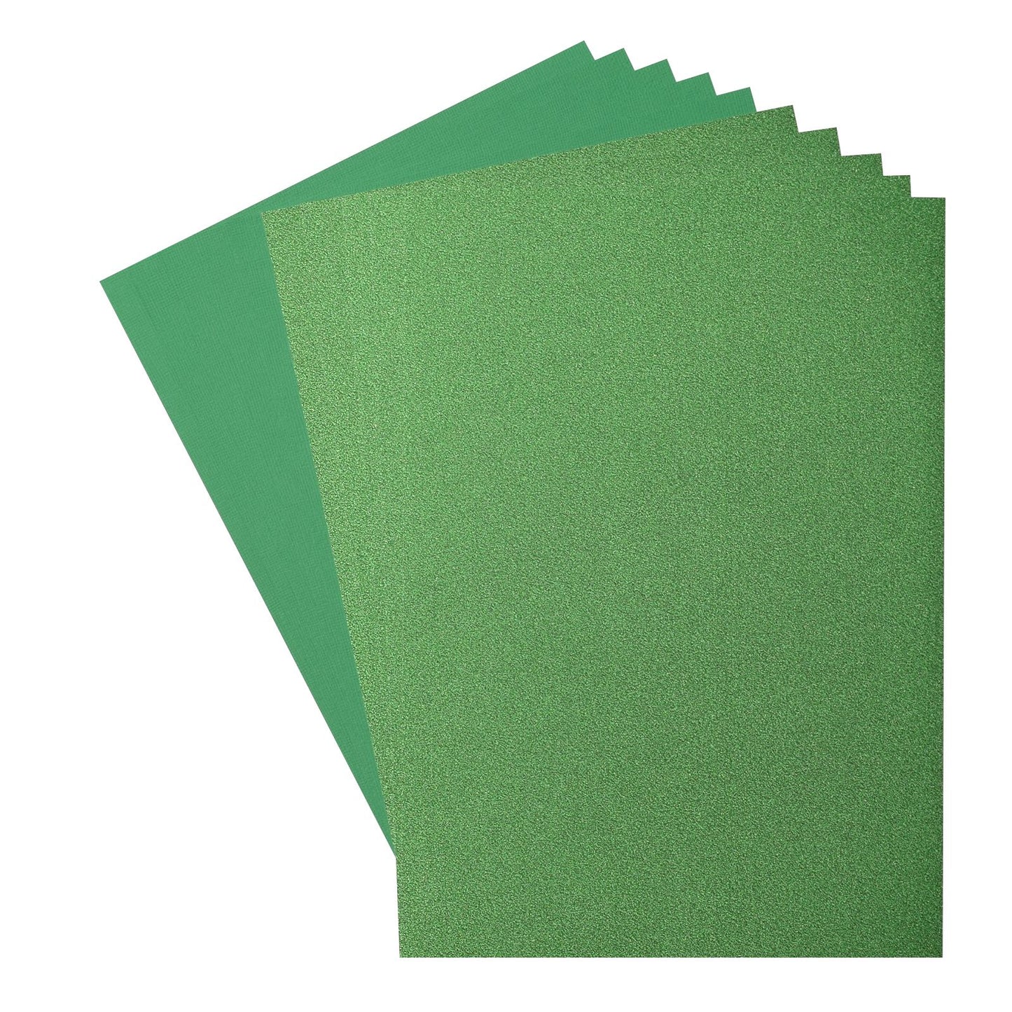 Florence • glitter papier en cardstock set 216g a4 10x green holly