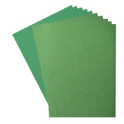 Florence • glitter papier en cardstock set 216g a4 10x green holly - afbeelding 1