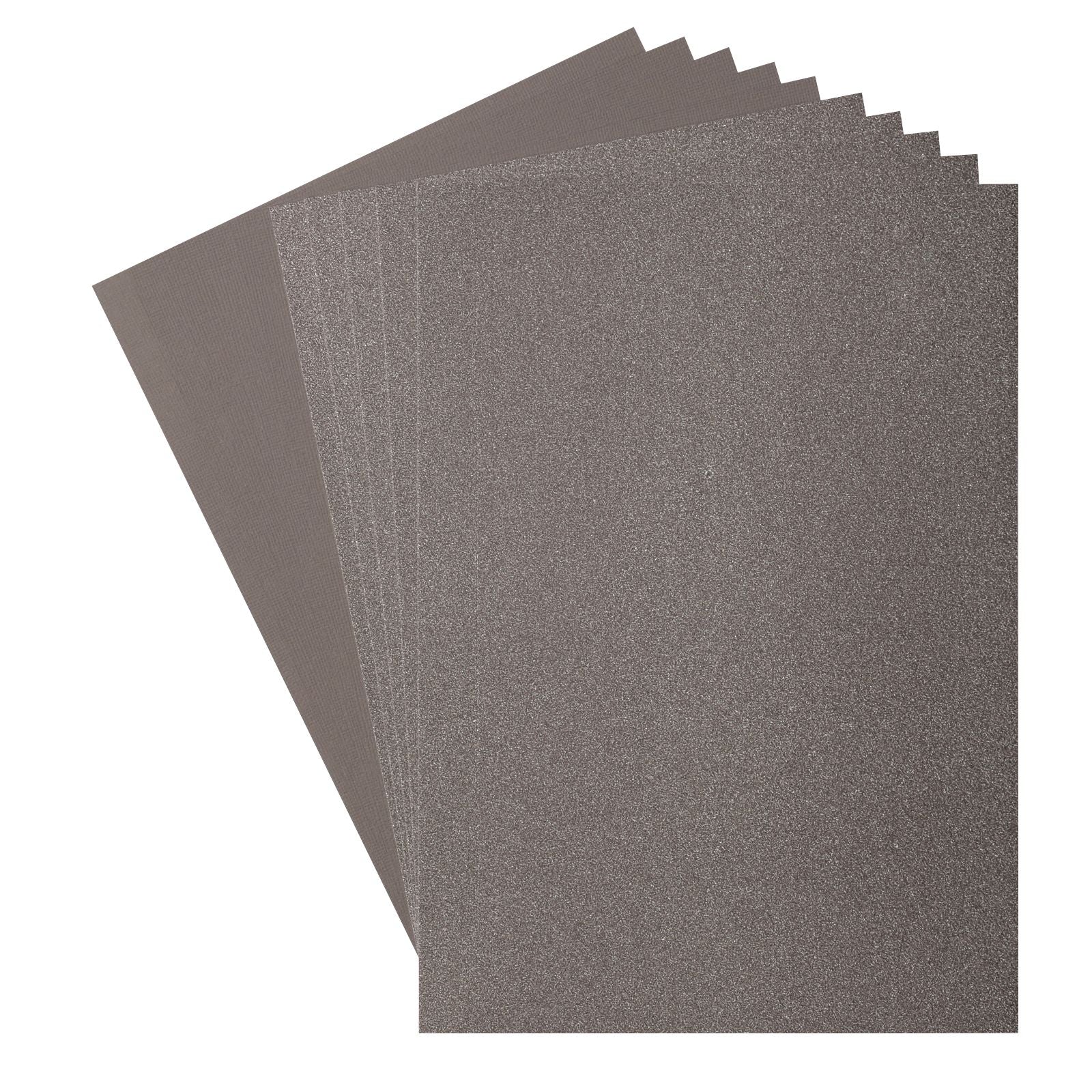 Florence • glitter papier en cardstock set 216g a4 10x gray concrete