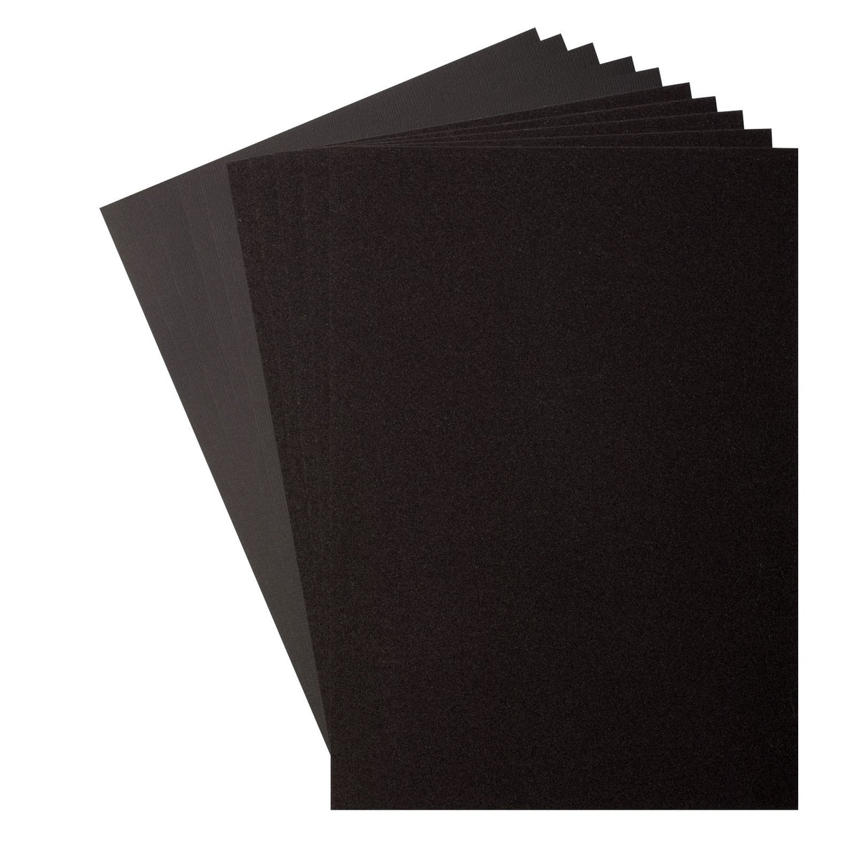Florence • glitter papier en cardstock set 216g a4 10x black black