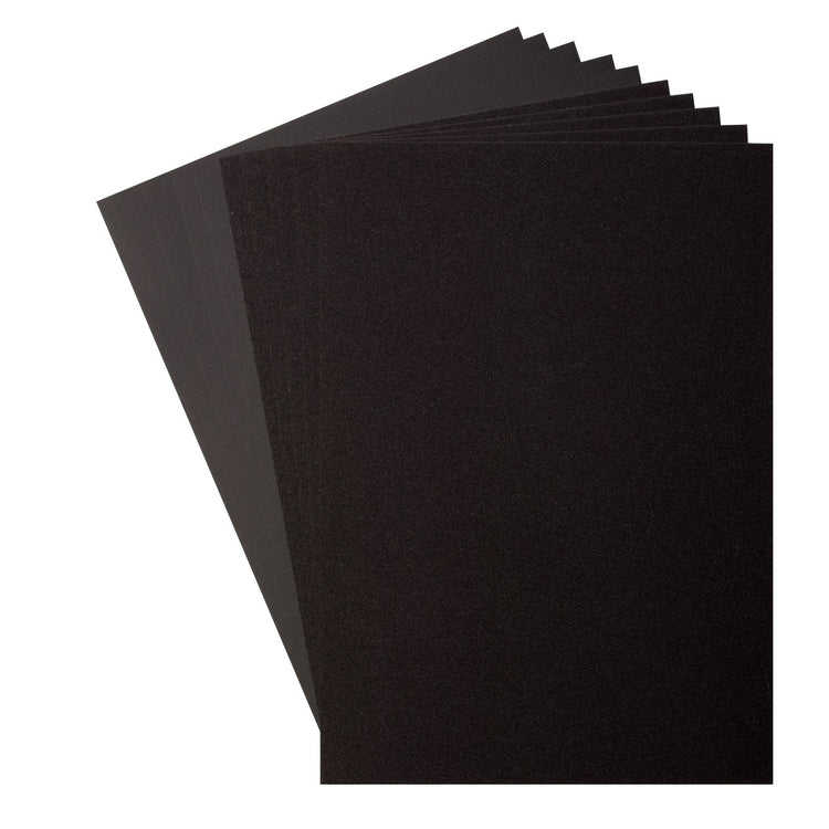 Florence • glitter papier en cardstock set 216g a4 10x black black