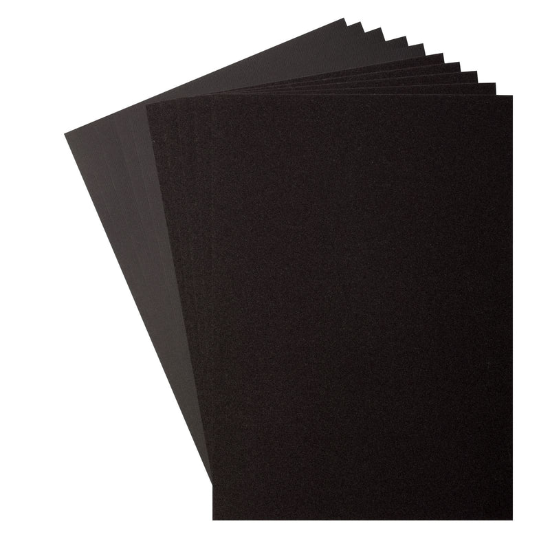 Florence • glitter papier en cardstock set 216g a4 10x black black