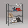 Metaltex schoenenrek 4 rekken 64x23x80.5 cm zwart