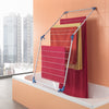 Metaltex cervino badkuipdroogrek 10 m drooglengte wit blauw