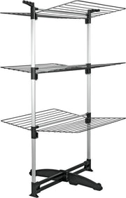 Metaltex ciclone droogtoren 40 m drooglengte zwart zilver - afbeelding 1