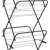 Tomado-metaltex tomado droogrek concerto 9,5m drooglengte zwart met haakjes voor kledinghangers
