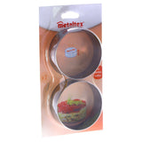 Metaltex bakringen 8.5x3.2 cm 2 stuks rvs - afbeelding 1