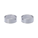 Metaltex bakringen 8.5x3.2 cm 2 stuks rvs - afbeelding 3