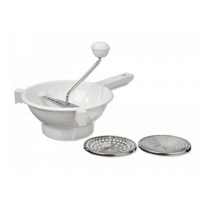 Basic Le Chef Passeerzeef + 2 RVS Schijven Wit