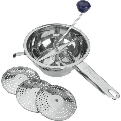 Metaltex milly groentenmolen roerzeef rvs met 3 inzetten 20cm