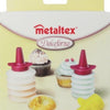 Metaltex decoratieset dolceforno 9 x 7 cm transparant