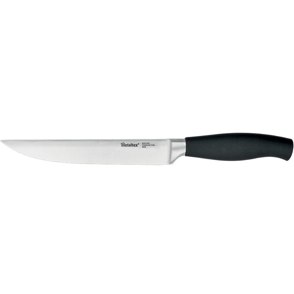 Metaltex comfort vleesmes 33 cm zwart rvs