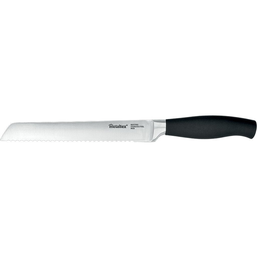 Metaltex comfort broodmes 33 cm zwart rvs