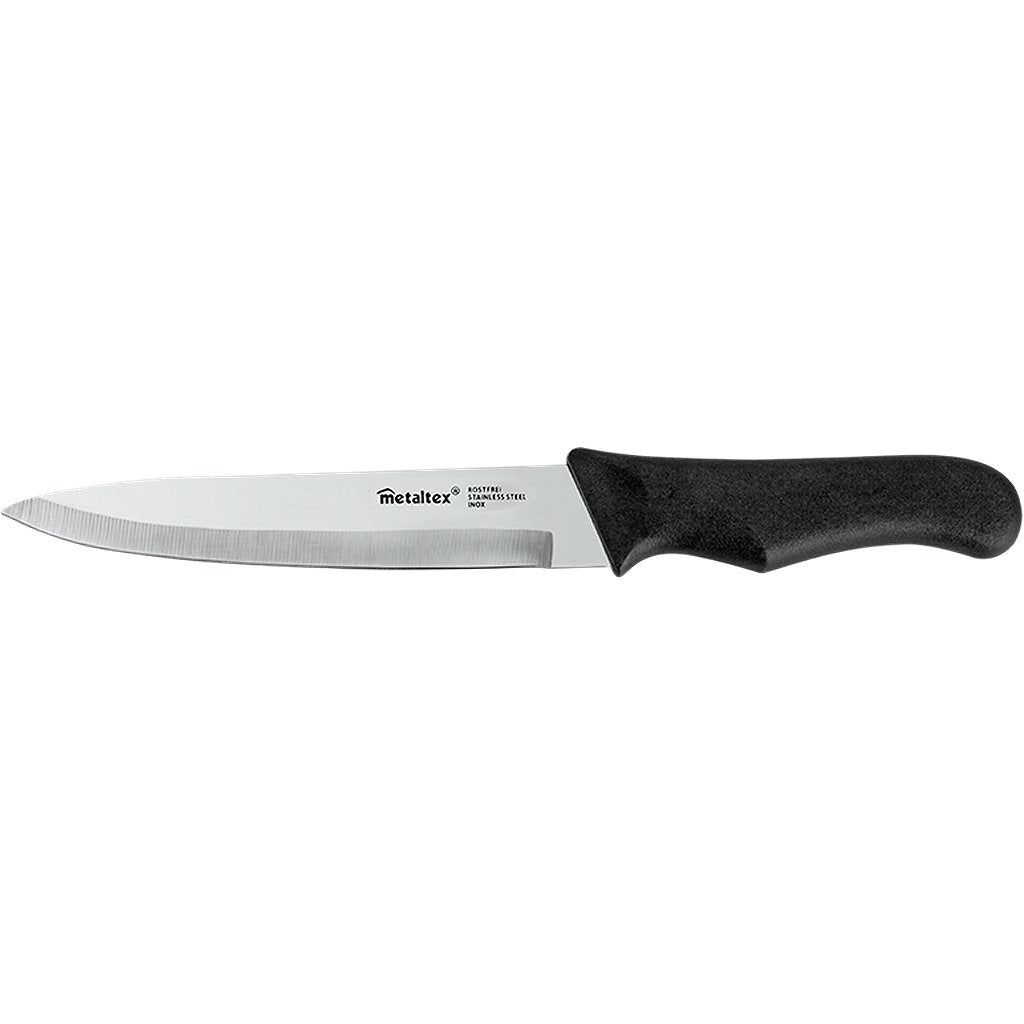Metaltex basic line kookmes 28 cm zwart rvs