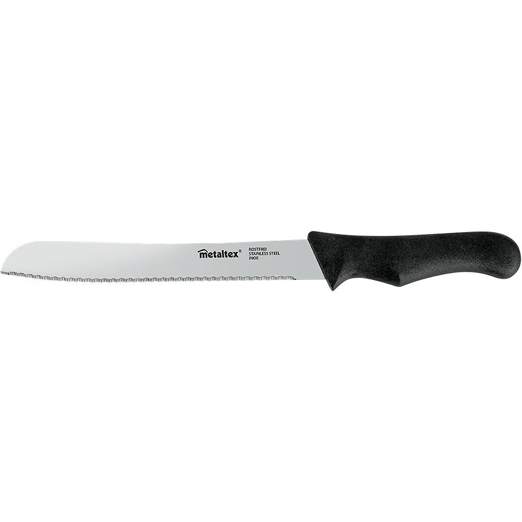 Metaltex basic line broodmes 31 cm rvs zwart