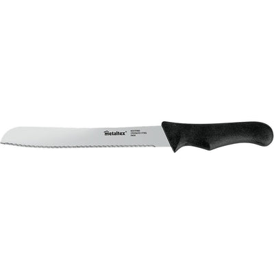 Metaltex basic line broodmes 31 cm rvs zwart