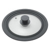 Metaltex pannendeksel 16-20 cm glas silicone zwart