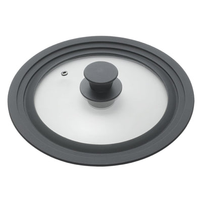 Metaltex pannendeksel 16-20 cm glas silicone zwart