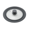 Metaltex pannendeksel 20-24 cm glas silicone zwart
