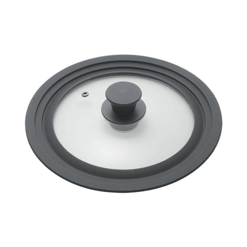 Metaltex pannendeksel 20-24 cm glas silicone zwart