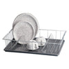 Metaltex colonia afdruiprek 48x30 cm zilver grijs