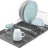 Metaltex afdruiprek wingtex 51x31 cm antraciet zilver 2-delig