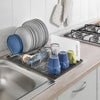 Metaltex afdruiprek wingtex 51x31 cm antraciet zilver 2-delig