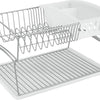 Tomado-metaltex tomado-metaltex silver afdruiprek 45x31x28cm 2 verdiepingen