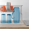 Tomado-metaltex tomado-metaltex silver afdruiprek 45x31x28cm 2 verdiepingen
