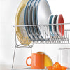 Tomado-metaltex tomado-metaltex silver afdruiprek 45x31x28cm 2 verdiepingen