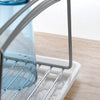 Tomado-metaltex tomado-metaltex silver afdruiprek 45x31x28cm 2 verdiepingen