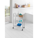 Metaltex tomado keuken badkamer opbergtrolley lugano 41x23x63 cm wieltjes - afbeelding 4