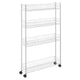 Metaltex fino opbergrek 4 etages 58x16x95 cm wit