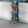 Tomado-metaltex metaltex slim de luxe opbergkar met 3 mandjes metallic