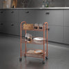 Metaltex badkamer keukentrolley lugano koper