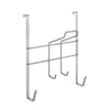 Metaltex over the door space saver strijksethouder 28x12x28 cm zilver