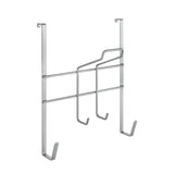 Metaltex over the door space saver strijksethouder 28x12x28 cm zilver - afbeelding 1