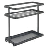 Metaltex kruidenrek 2 etages 23x11x22 cm zwart metaal