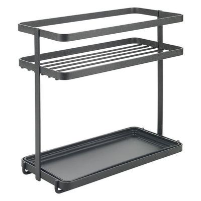 Metaltex kruidenrek 2 etages 23x11x22 cm zwart metaal
