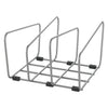 Metaltex backy bakspullen en snijplankhouder 22x21x14 cm zilver